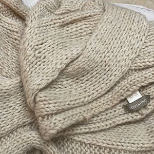 Knit hat and infinity scarf set